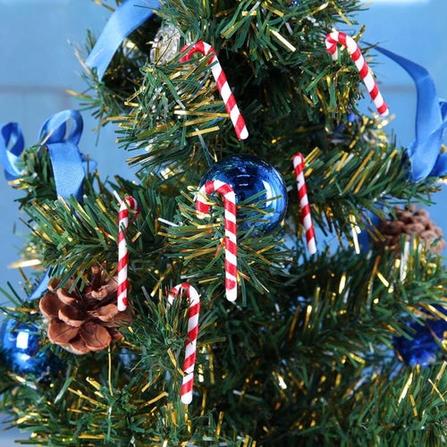 50Pcs/lot Candy Crutch Christmas Tree Decor