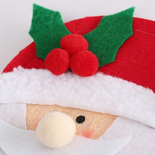 Christmas Wine Bottle Decor Set Santa Claus