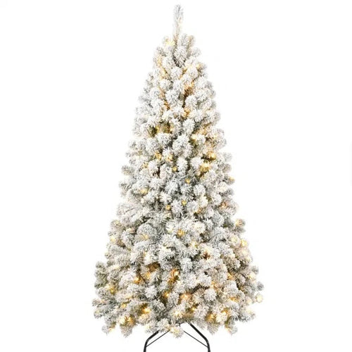 5ft Pre-lit Flocked Artificial Christmas Tree Environmentally Friendly