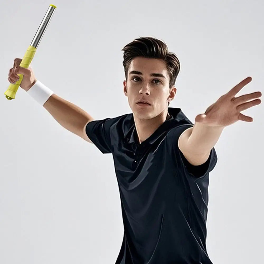 Yellow Purple Badminton Racket Swing Trainer Sound Feedback Power Correction Device Wrist Force Trainer 304 Stainless Steel