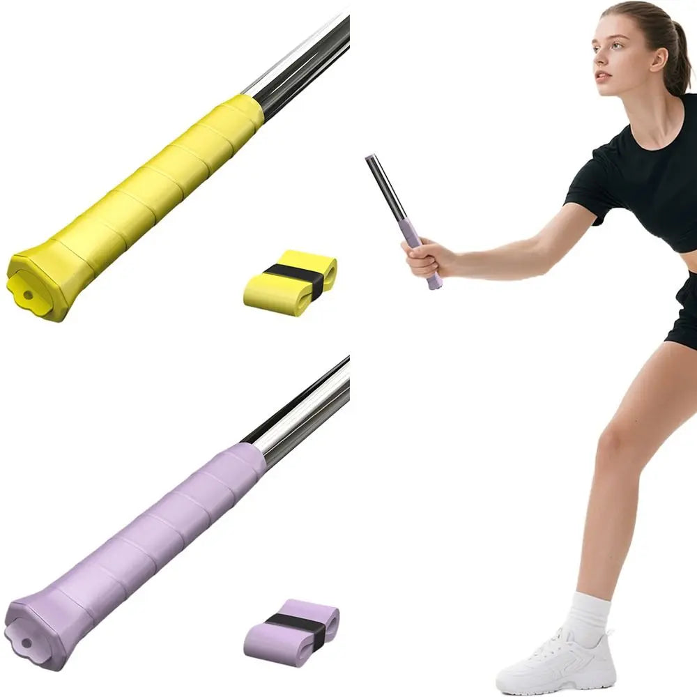 Yellow Purple Badminton Racket Swing Trainer Sound Feedback Power Correction Device Wrist Force Trainer 304 Stainless Steel