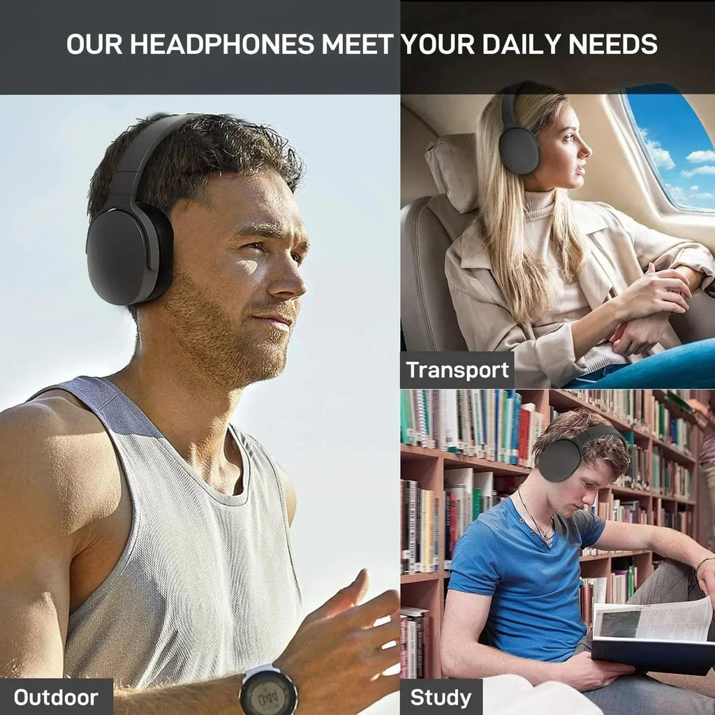 Original Wireless Headsets Bluetooth 5.3 Over-ear Headphone For Samsung iPhone Stereo HiFi Game Earphone With Mic