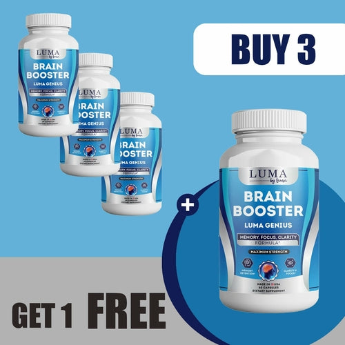 Luma Genius Supplement for Brain Fog, Memory, Mood and Focus - 60 Ct.