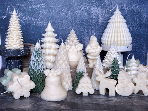 Origami Christmas Tree Candles for Festive Holiday Decor